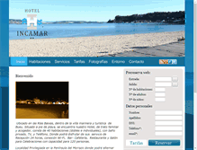 Tablet Screenshot of hotelincamar.com